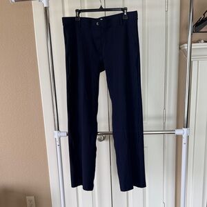 Betabrand Women's Navy Straight Leg Pants